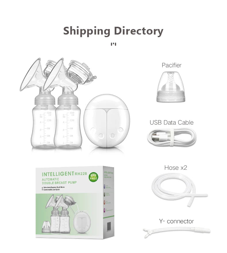 Extractor De Leche Materna Doble Bomba